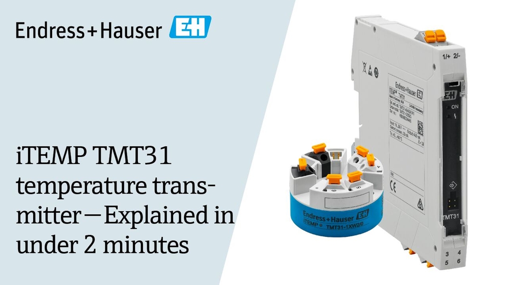 RTD temperature transmitter iTEMP TMT31 | Endress+Hauser